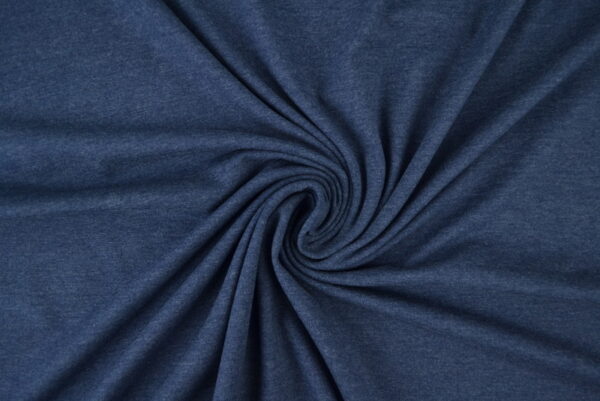 Katoen tricot - Donker jeans melange